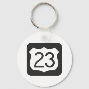 US-23 Highway Keychain