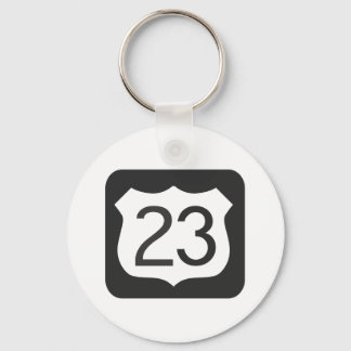 US-23 Highway Keychain