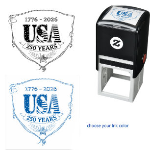 US 250 Years of Freedom Personalized Square Stamp