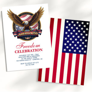 US 250th Anniversary Freedom Party Invitation