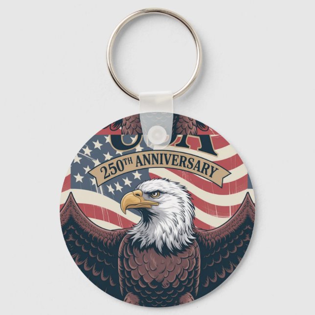 US 250th Anniversary  Keychain (Front)