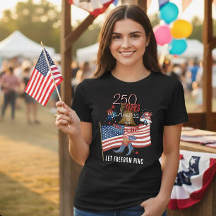 US 250th Anniversary  Patriotic Gnome Cowboy Boots Tri-Blend Shirt