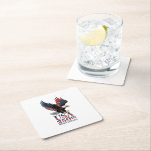 US 250th Anniversary  Square Paper Coaster