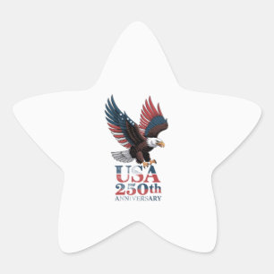 US 250th Anniversary  Star Sticker