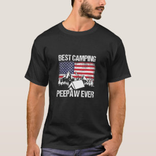 Us 4th Of July Camper Grandpa Best Camping Peepaw  T-Shirt