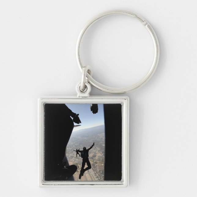 US Air Force Academy Parachute Team Keychain (Front)