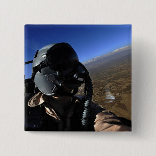US Air Force Aerial Combat Photographer 2 Inch Square Button