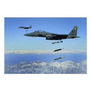 US Air Force F-15E Strike Eagle aircraft Photo Print