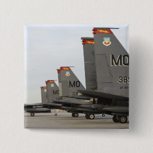 US Air Force F-15E Strike Eagles 2 Inch Square Button