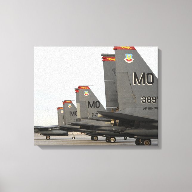 US Air Force F-15E Strike Eagles Canvas Print (Front)