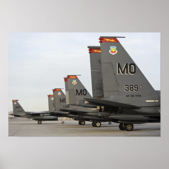 US Air Force F-15E Strike Eagles Poster (Front)