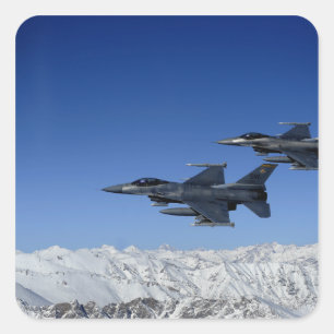 US Air Force F-16 Fighting Falcons Square Sticker
