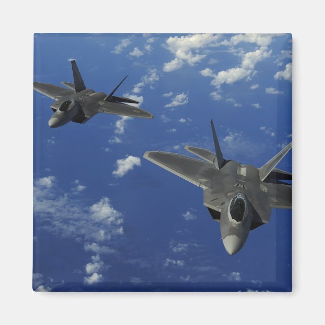 US Air Force F-22 Raptors in flight near Guam Magnet (Front)