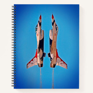 US Air Force Jet Airplanes Thunderbirds F16 USAF Notebook