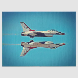 US Air Force Jet Airplanes Thunderbirds F16 USAF  Tissue Paper