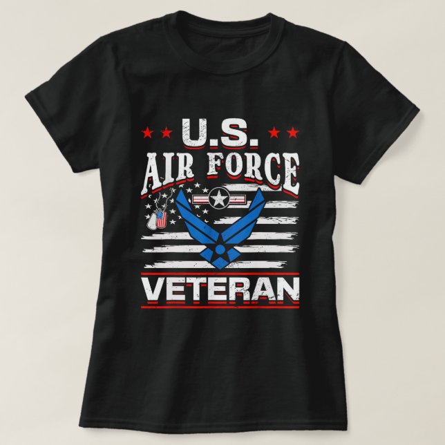 US Air Force Veteran U.S. Air Force Veteran T-Shirt (Design Front)