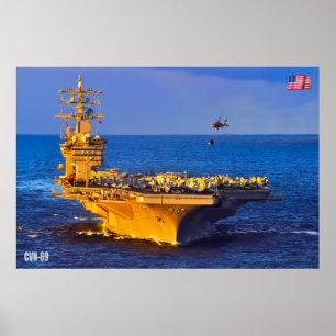 US AIRCRAFT CARRIER – CVN-69 POSTER