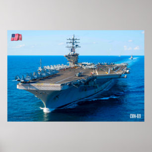 US AIRCRAFT CARRIER – CVN-69 POSTER