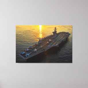 US AIRCRAFT CARRIER – CVN-71 32x48 Canvas Print