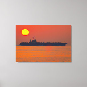 US AIRCRAFT CARRIER – CVN-74 32x48 Canvas Print
