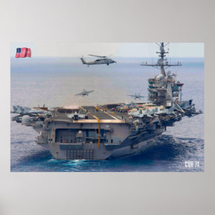 US AIRCRAFT CARRIER – CVN-74 POSTER