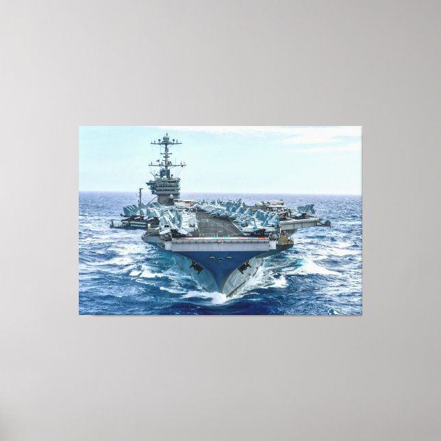US AIRCRAFT CARRIER – CVN-75 40x60 Canvas Print (Front)