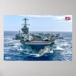 US AIRCRAFT CARRIER – CVN-75 POSTER