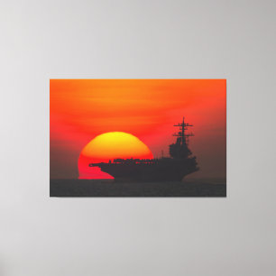 US AIRCRAFT CARRIER – CVN-77 40x60 Canvas Print