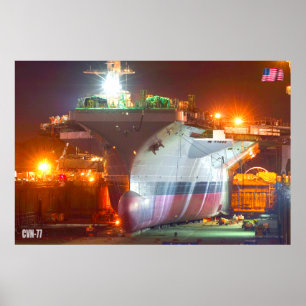 US AIRCRAFT CARRIER – CVN-77 POSTER