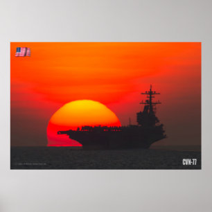 US AIRCRAFT CARRIER – CVN-77 POSTER