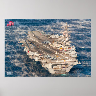 US AIRCRAFT CARRIER – CVN-77 POSTER