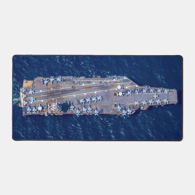 US AIRCRAFT CARRIER - CVN-78 DESK MAT (Front)