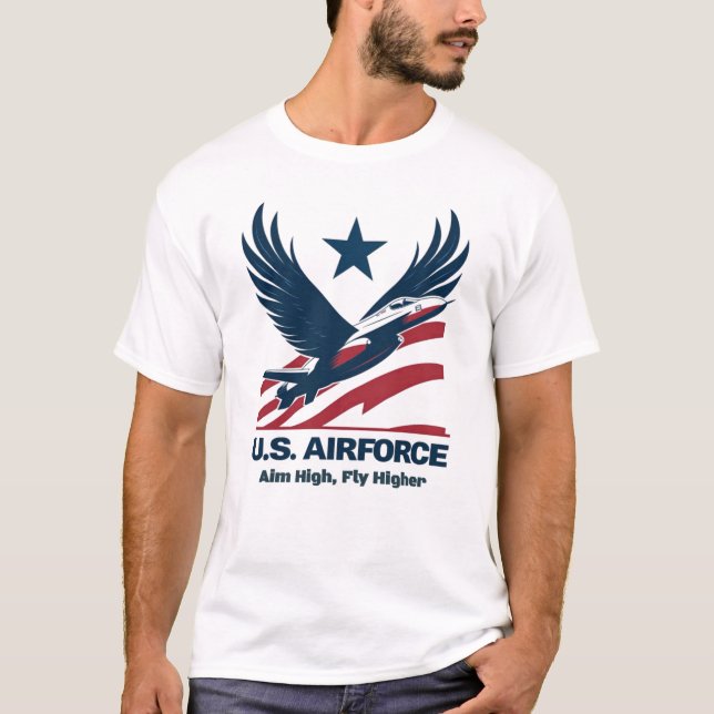 US Airforce Military Souvenir T-Shirt (Front)