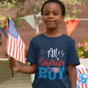 US All American Boy – 4th of July Patriotic boy T-Shirt