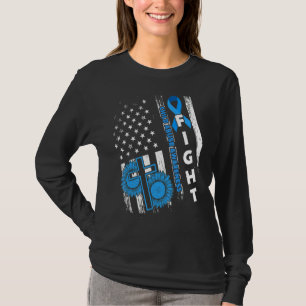 Us America Flag Child Abuse Prevention Month April T-Shirt