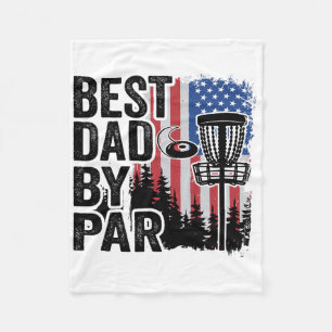 Us American Flag Disc Golf Sket Disc Golf Best Dad Fleece Blanket