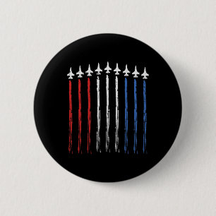 Us American Flag Independence 4th Of July Patriot 2 Inch Round Button