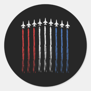 Us American Flag Independence 4th Of July Patriot  Classic Round Sticker