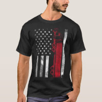 US American Flag Semi Truck Driver 18 Wheeler Truc