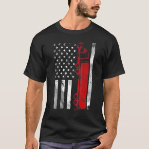 US American Flag Semi Truck Driver 18 Wheeler Truc T-Shirt