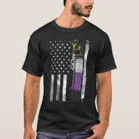 Us American Flag Truck Nonbinary Enby Nb Pride Fla