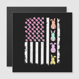 US American Flag with Bunny for Easter Day