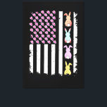 US American Flag with Bunny for Easter Day Canvas Print<br><div class="desc">US American Flag with Bunny for Easter Day</div>