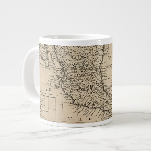 US and Mexico Large Coffee Mug (Front Left)