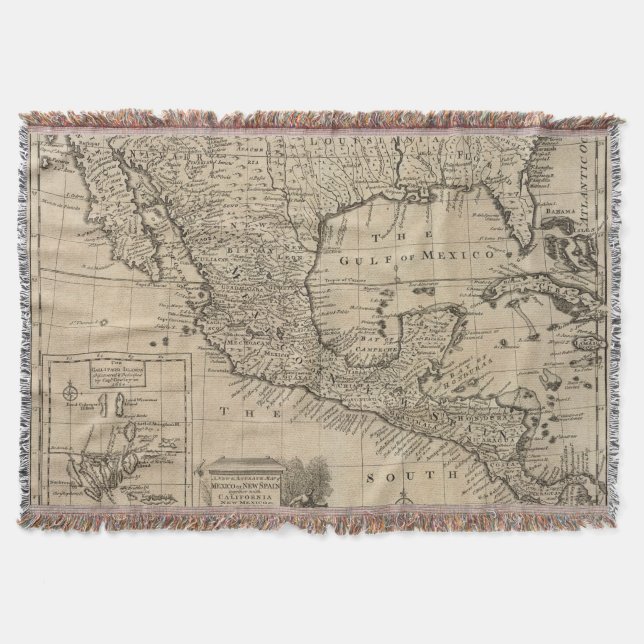 US and Mexico Throw Blanket (Front)