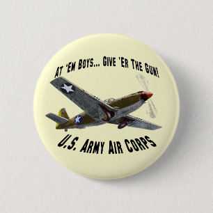 US Army Air Corps 2 Inch Round Button