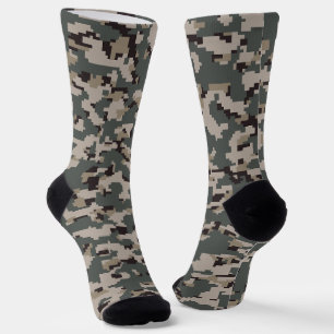 US Army Digital Camo Military ACU Tactical Camo Socks