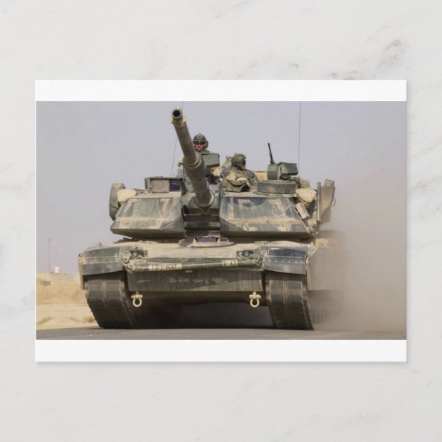 US_Army_M1A1_Abrams_main_battle_tank Postcard (Front)