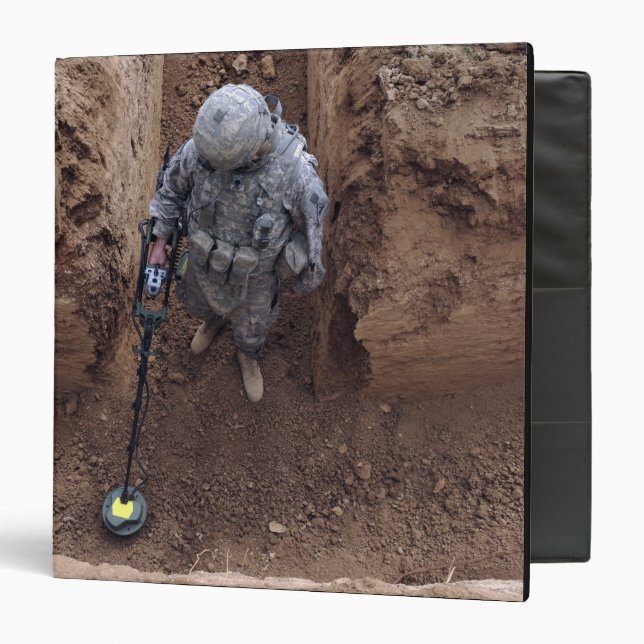 US Army Specialist searches for a weapons cache Binder (Front/Inside)