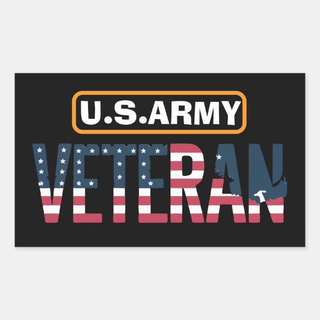US Army Veteran Sticker | Military Pride Decal (Front)